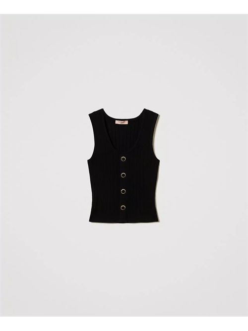 top woman black TWINSET | TP3492/00006